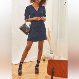 Rouje Paris Dress Noemie Mini in Navy